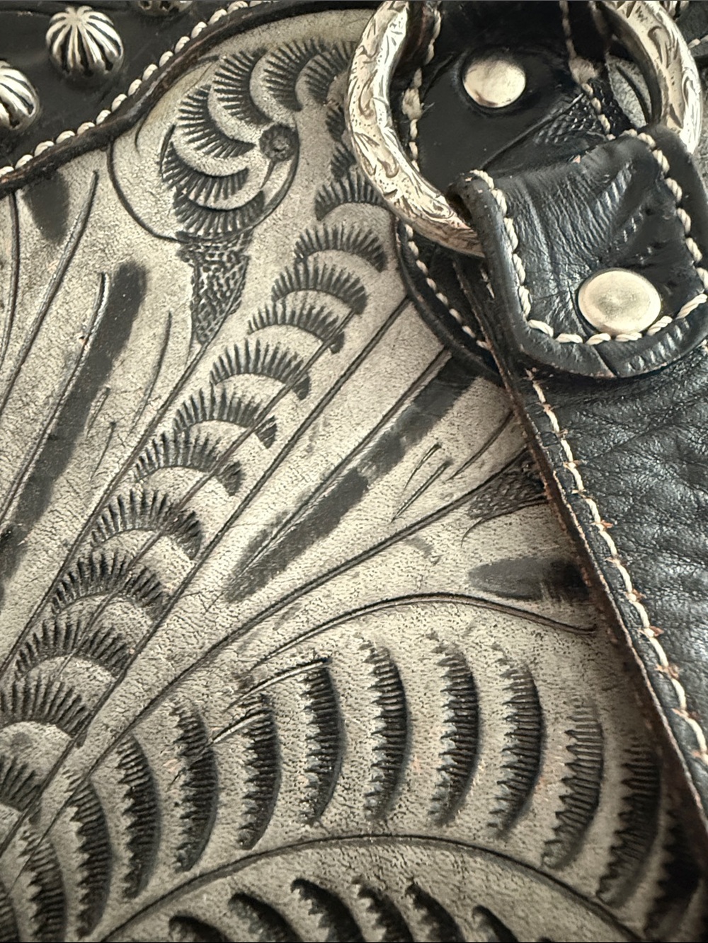 American West Black & Gray Western Bag - Picture 9 of 14